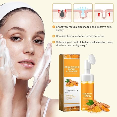 Limpiador Facial Iluminador con Extracto de Cúrcuma y Ácido Kójico