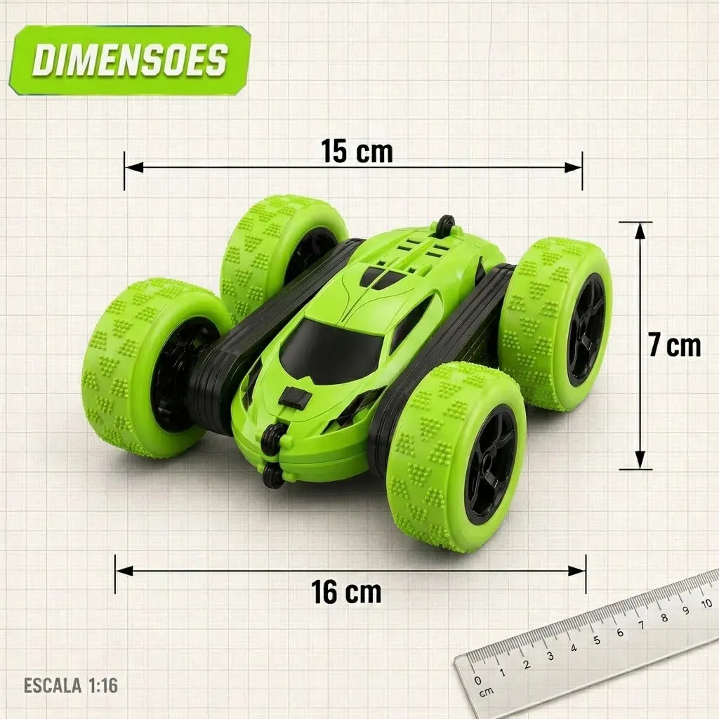 Coche teledirigido para niños con doble rotación