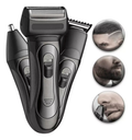 Afeitadora Eléctrica 3 en 1 para Barba, Nariz y Cabello