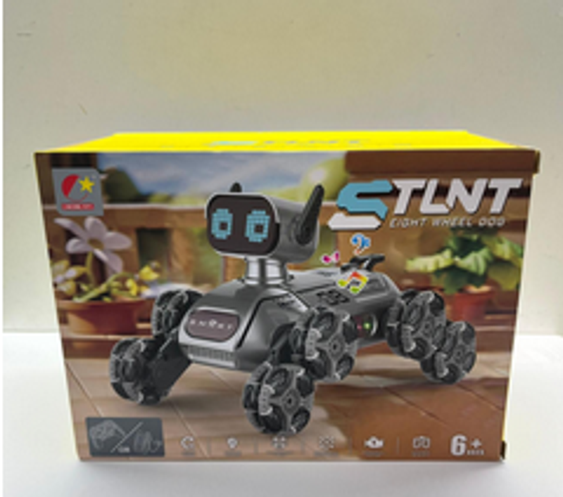 Cachorro Inteligente de 8 Rodas STLNT - Brinquedo Robótico Interativo e Tecnológico